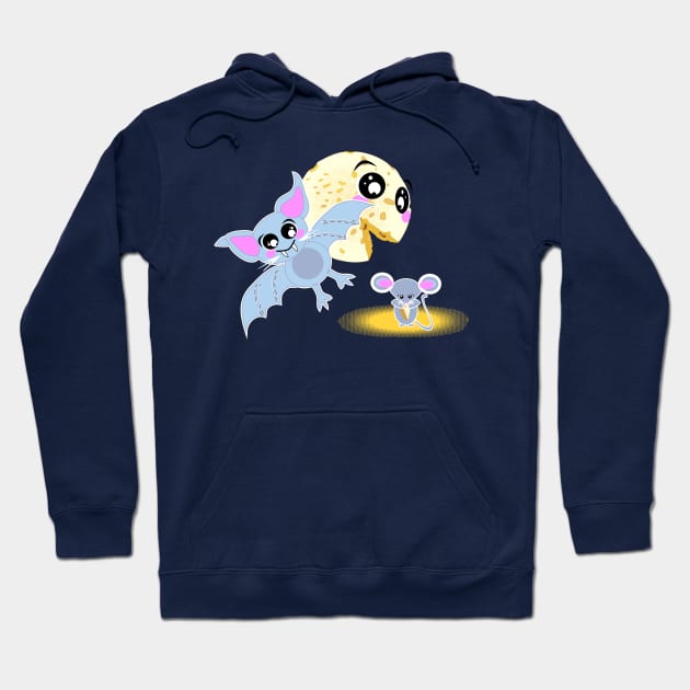 Batty Moon Hoodie by Laura Brightwood